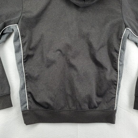 Batman Jacket Men's Long Sleeve Full Zip Hooded Sweatshirt Drawstring Gray Med - Picture 8 of 12